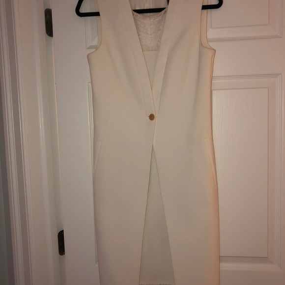 BCBG white blazer style dress - Picture 2 of 8